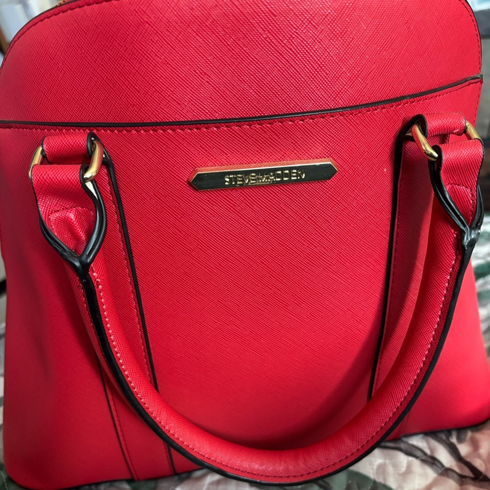 Steve Madden Bold Red Satchel